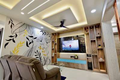 Ceiling, Furniture, Living, Lighting, Storage Designs by Painting Works Vishal K Asian Paints, Gwalior | Kolo