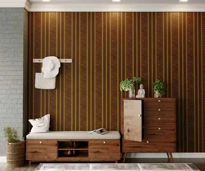 Storage, Living Designs by Contractor Munna Texture Paint Wallpaper, Panipat | Kolo