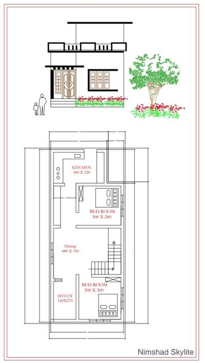 Plans Designs by Carpenter Nimshad Skylite, Malappuram | Kolo