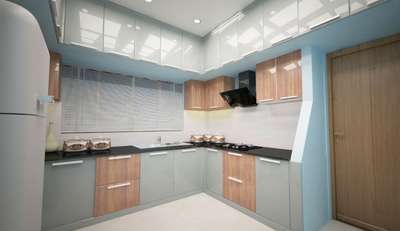 Kitchen, Storage Designs by Interior Designer Skywood  interiors -Thiruvalla, Alappuzha | Kolo
