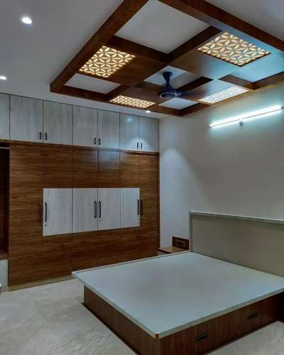Ceiling, Furniture, Lighting, Storage, Bedroom Designs by Contractor Sagar mal jangid, Jaipur | Kolo
