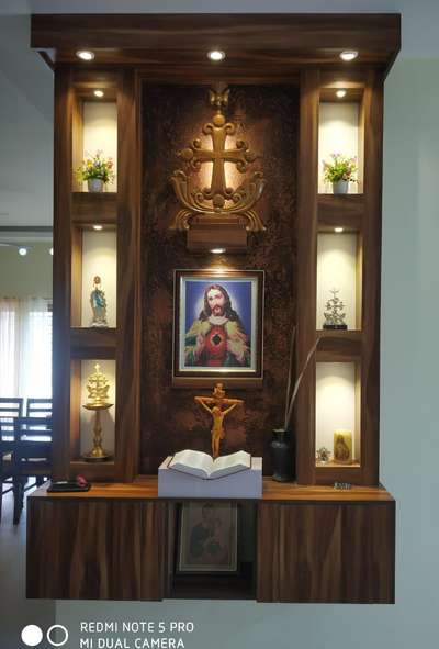 Prayer Room, Storage Designs by Contractor Jinto Jose, Palakkad | Kolo