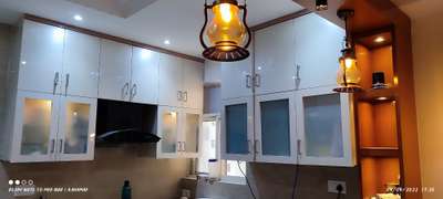 Kitchen, Storage, Lighting Designs by Contractor Mr House, Gautam Buddh Nagar | Kolo
