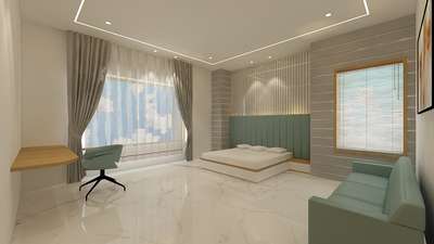 Furniture, Storage, Bedroom, Wall, Window Designs by Interior Designer Aziz Matka, Indore | Kolo