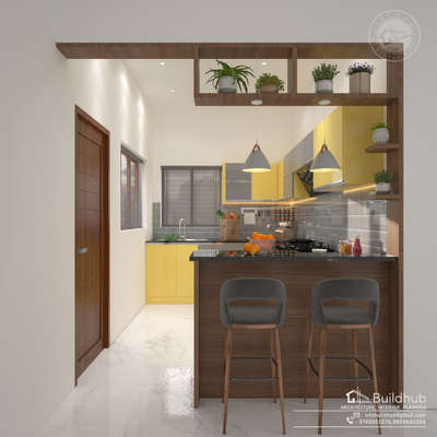 Kitchen, Lighting, Furniture, Storage Designs by Architect Aagraham Architecture Studio, Thiruvananthapuram | Kolo