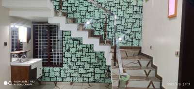 Staircase, Dining Designs by Interior Designer Abhiymons ChitrasilaArts, Thiruvananthapuram | Kolo