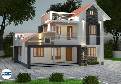 Exterior, Lighting Designs by Architect JGC The Complete   Building Solution, Kottayam | Kolo