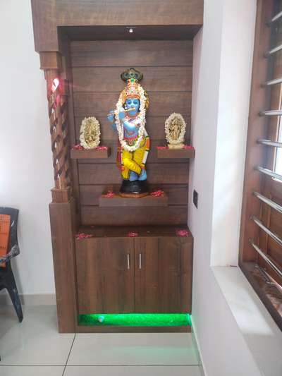 Prayer Room, Storage Designs by Carpenter സുധി കെ എസ്സ്പട്ടണം, Ernakulam | Kolo