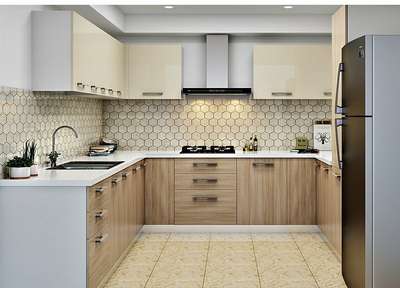 Kitchen, Lighting, Storage Designs by Interior Designer The Single Window, Gurugram | Kolo