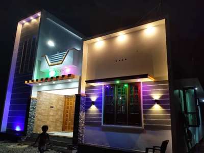Exterior, Lighting Designs by Civil Engineer Deepak Das, Thiruvananthapuram | Kolo