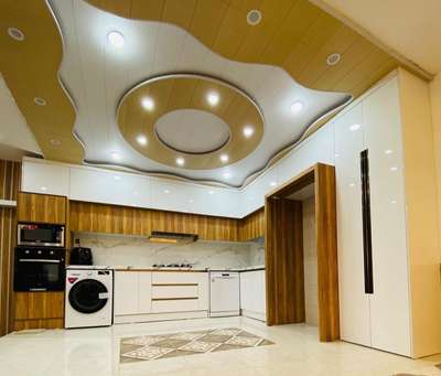 Ceiling, Lighting, Kitchen, Storage Designs by Contractor Aluminium  Kitchen Designer Sam, Delhi | Kolo