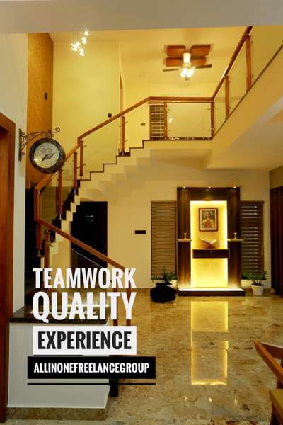 Staircase, Living, Flooring, Home Decor Designs by Interior Designer nigil lefil shophin, Ernakulam | Kolo