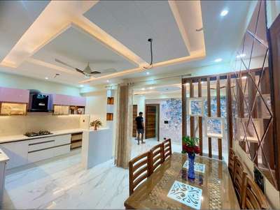 Ceiling, Kitchen, Lighting, Storage Designs by Interior Designer Homesaaz  Interior , Gautam Buddh Nagar | Kolo