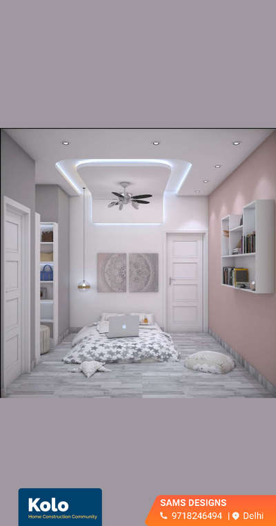 Furniture, Ceiling, Bedroom, Lighting, Storage Designs by Building Supplies Sophia Khan, Delhi | Kolo