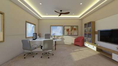 Ceiling, Lighting, Living, Storage Designs by Interior Designer Aziz Matka, Indore | Kolo