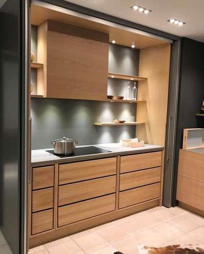 Kitchen, Lighting, Storage Designs by Interior Designer CABINET stories 9495011585, Thrissur | Kolo