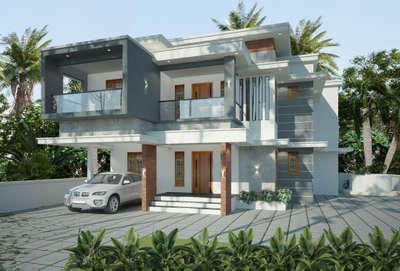 Exterior Designs by Civil Engineer Adarsh vadakkiniyil, Kannur | Kolo