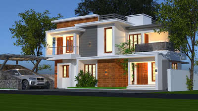 Exterior, Lighting Designs by Building Supplies vishak devaraj, Alappuzha | Kolo