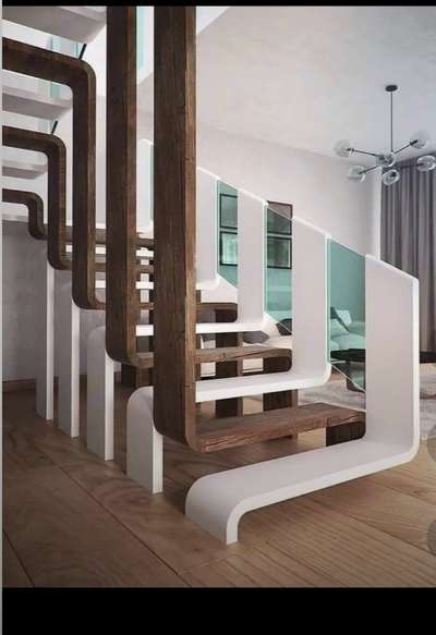 Staircase Designs by 3D & CAD waseem  saife , Delhi | Kolo