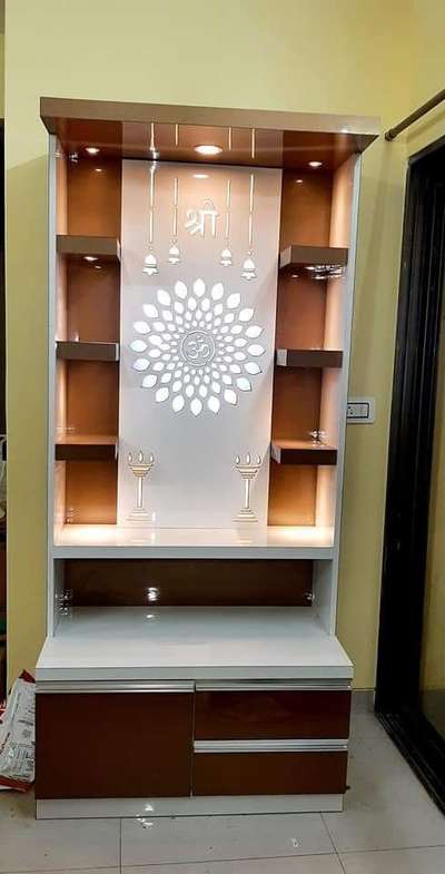 Lighting, Prayer Room, Storage Designs by Interior Designer Satish Mishra, Bhopal | Kolo