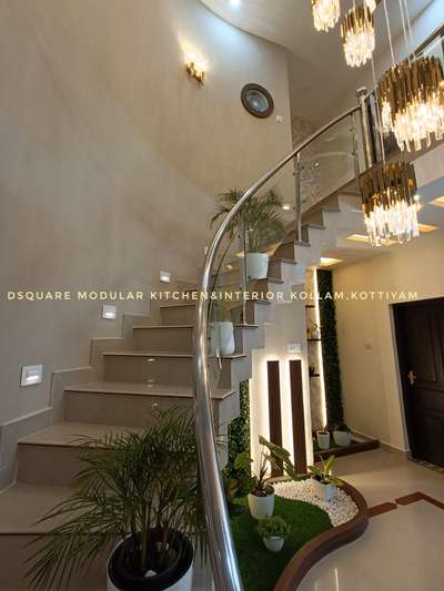 Lighting, Staircase Designs by Interior Designer D square  interior modular kitchen , Kollam | Kolo