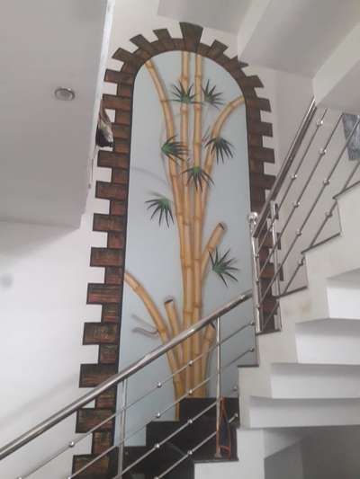 Staircase, Wall Designs by Painting Works mukesh mukesh, Alappuzha | Kolo