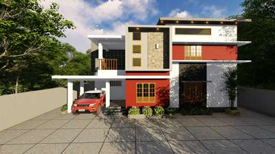 Exterior Designs by 3D & CAD Jerry Thomas, Wayanad | Kolo