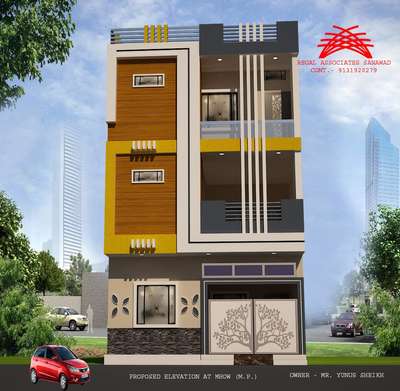 Exterior Designs by Civil Engineer Salman Shaikh, Khargone | Kolo