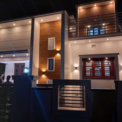 Exterior, Lighting Designs by Contractor Amjath Badusha, Ernakulam | Kolo