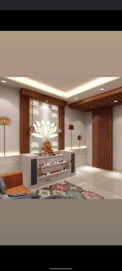 Prayer Room, Storage Designs by Contractor Rihan SAIFI, Gurugram | Kolo
