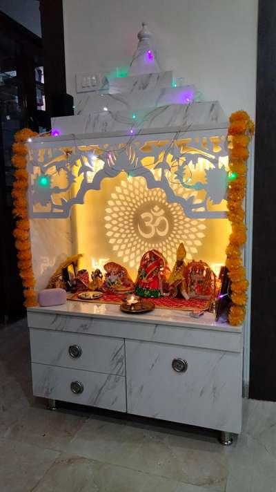 Prayer Room, Lighting, Storage Designs by Carpenter Munajir Saifi, Gautam Buddh Nagar | Kolo