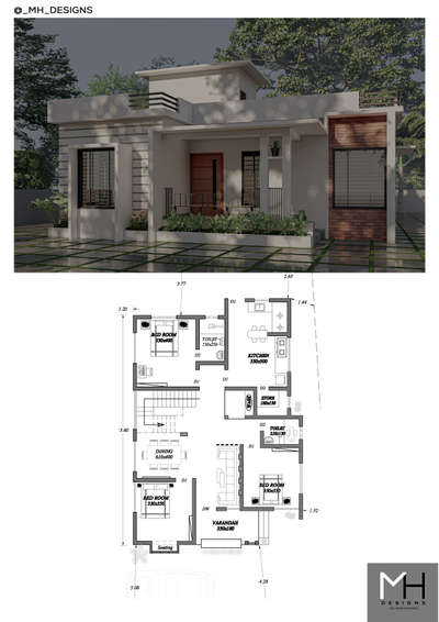 Exterior, Plans Designs by Architect MH Designs Architect, Malappuram | Kolo